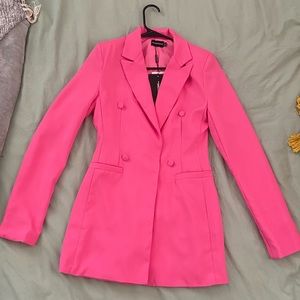 PLT double breasted pink blazer size 4